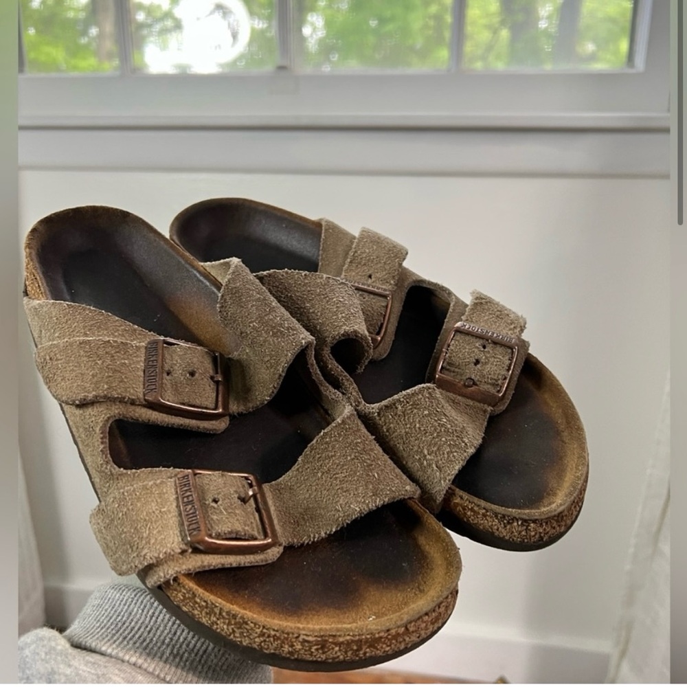Birkenstock Suede Arizona Sandals 35